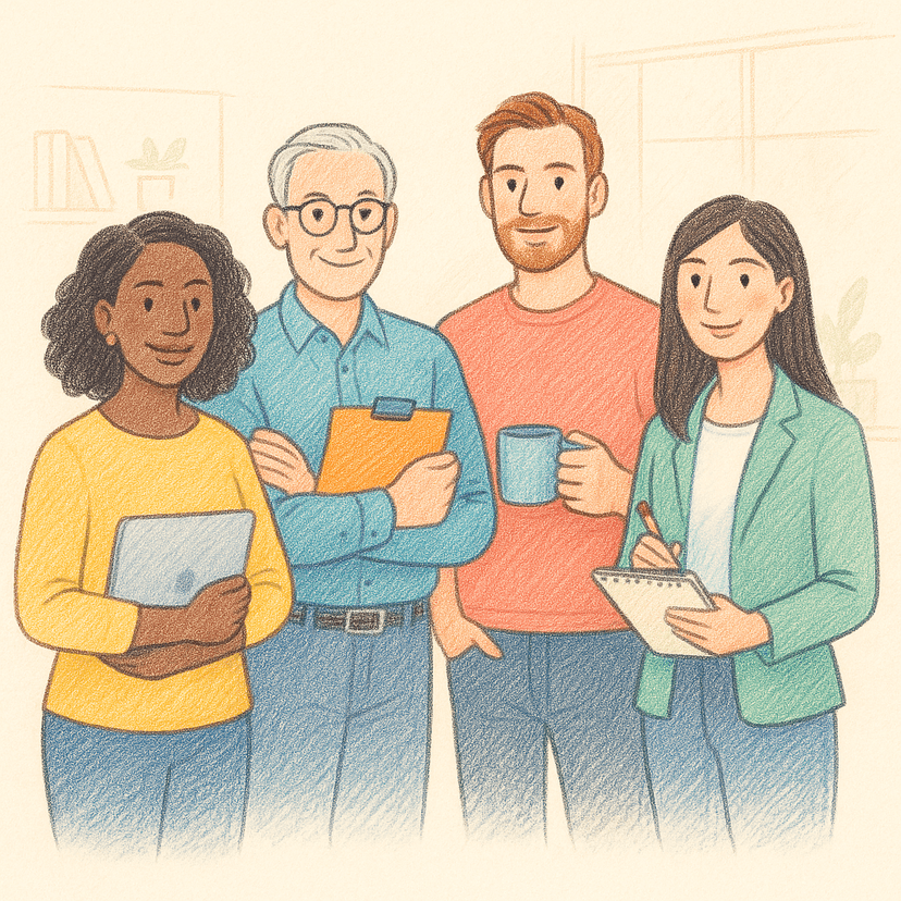 ABA professionals collaborating on documentation solutions